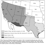 Map of the Treaty of Guadalupe Hidalgo, 1848