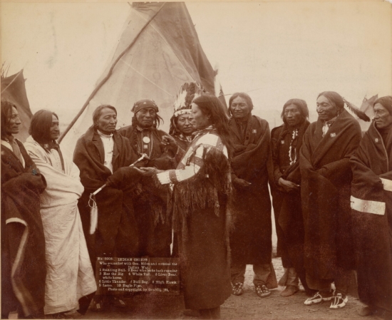 Indian Chiefs Who Counseled with General Miles and Settled the Indian War 1891