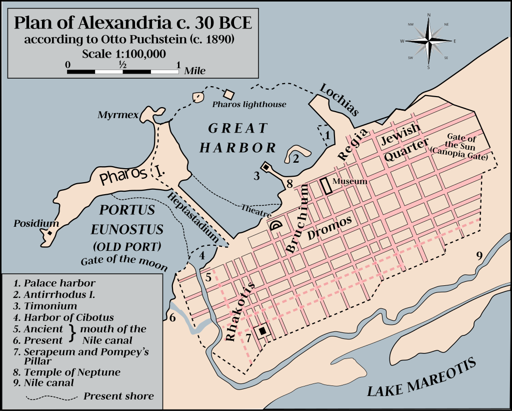 Puchstein's Map of Alexandria Touch-Up